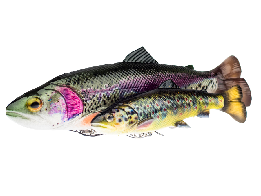 Savage Gear Lures 4D Pulsetail Trout - Soft baits Pre-Rigged