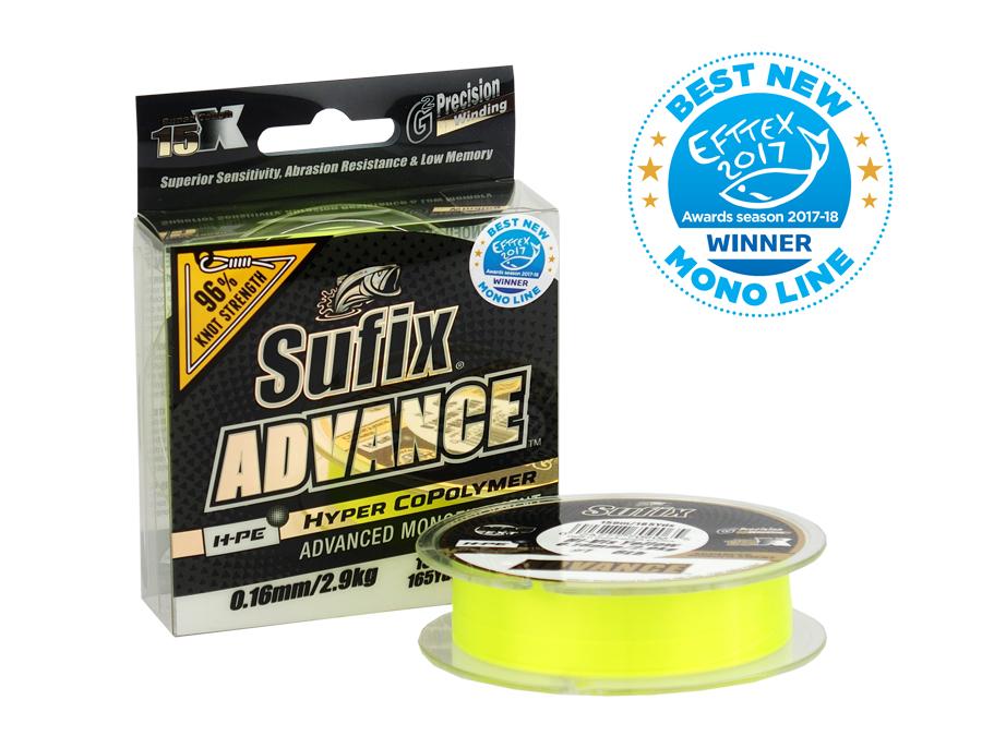 Sufix Elite - Ligne De Pêche Monofilament 6 Lb (330 Yards) - Jaune Hi-Vis