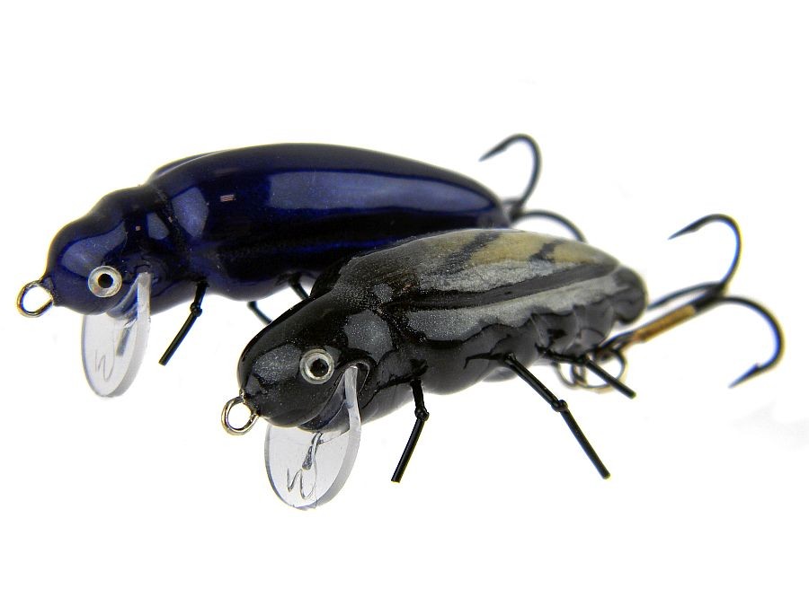 beetle bug fishing lures Lunkerhunt Battle Beetle: Canopy A mainstay among fishermen since the 1950s Microbait Beetle topwater wobblers