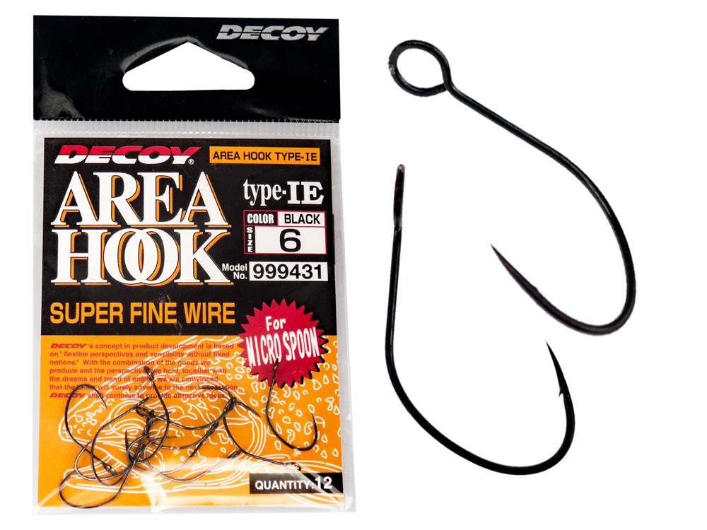 Decoy Hooks Area Hook Type 1E AH1E Hooks for baits and lures