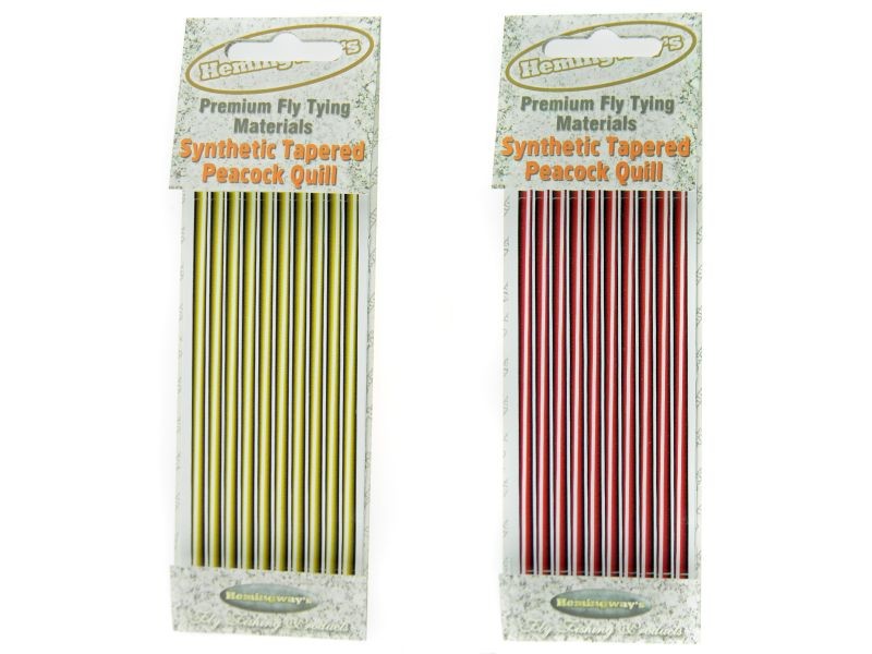 Hemingway's Synthetic Tapered Peacock Quill Fly tying materials