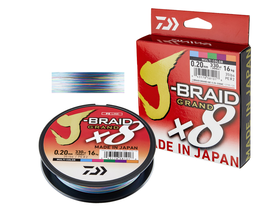Braided lines Daiwa J-Braid Grand X8 - multi-color