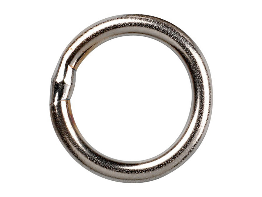 Gamakatsu Split Rings Hyper Solid Ring Stainless Nickel - Snaps, swivels, split rings ...
