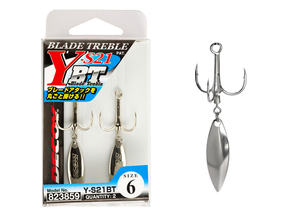 Decoy Treble Hooks Blade Treble YS21BT Soft baits accessories