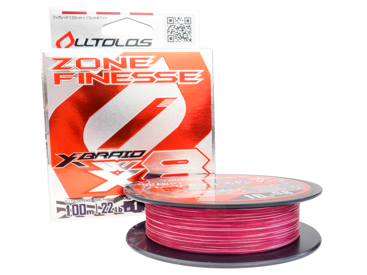 YGK X-Braid Olltolos PEWX8 Zone Finesse – 8 Strand Braid