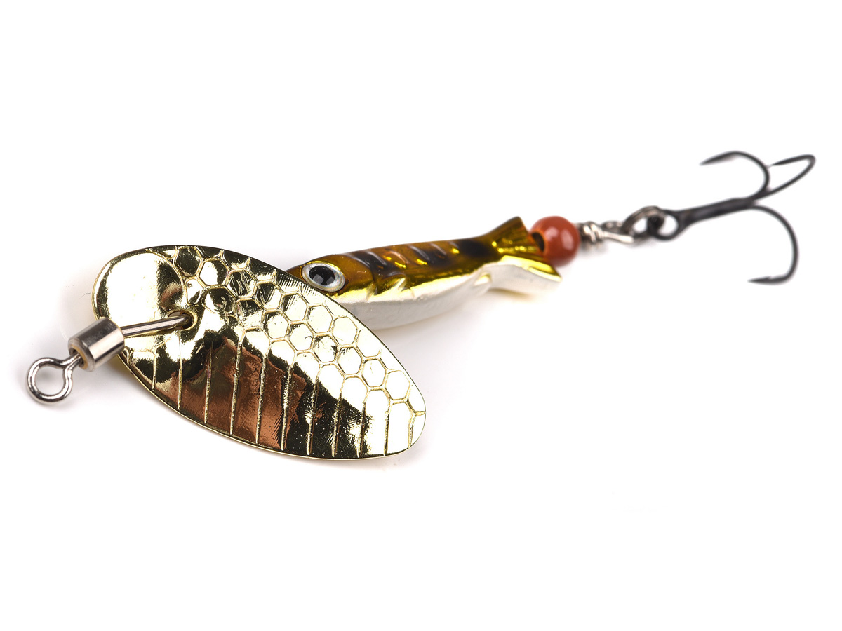 5 Pesciolini Artificiali Rotanti (spinner) Fishgrub, Misura 4, Paletta Nichel, Corpo Giallo, Per Trota E Pesce Persico - Foto 3