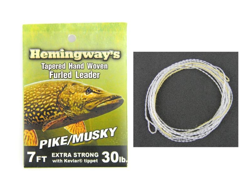 Hemingway's Tapered Furled Leader Pike Musky Fly Leaders
