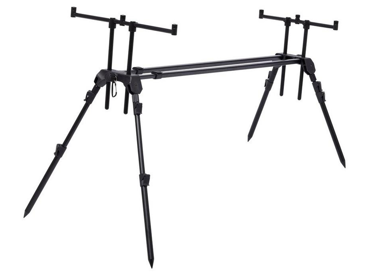 Solid Rod Pod Per Pesca - Regolabile 70-125cm, Per 3 Canne, Con Borsa - Foto 2