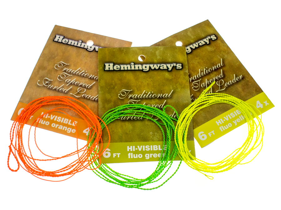 Hemingway's Tapered Furled Leader HiVisible Fly Leaders