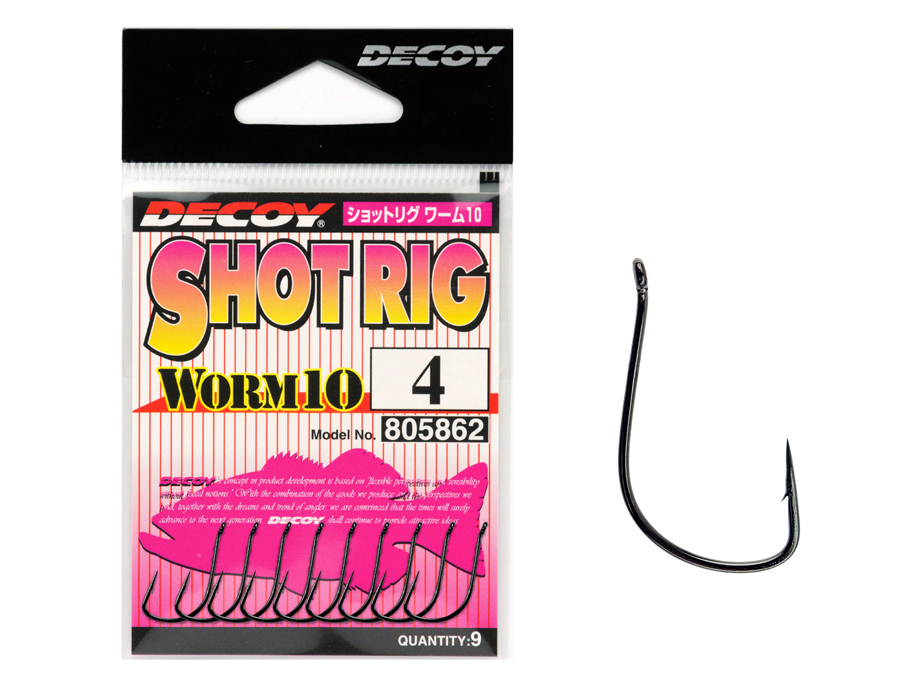 Decoy Hooks Worm 10 Shot Rig Hook Hooks for baits and lures