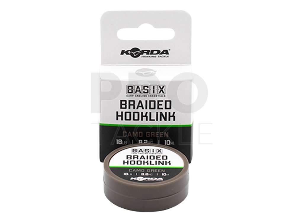Korda Basix Braided Hooklink - Braided hooklinks for carp rigs