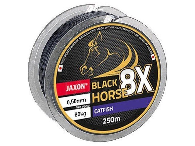 Jaxon Braided lines Black Horse 8X Catfish - Catfish Braided Lines -  PROTACKLESHOP