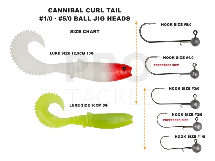 Savage Gear Soft baits Cannibal Curl Tail Bulk - Soft Baits - PROTACKLESHOP