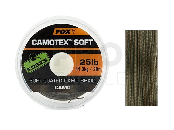 FOX Edges Camotex Soft Braid - Braided hooklinks for carp rigs -  PROTACKLESHOP