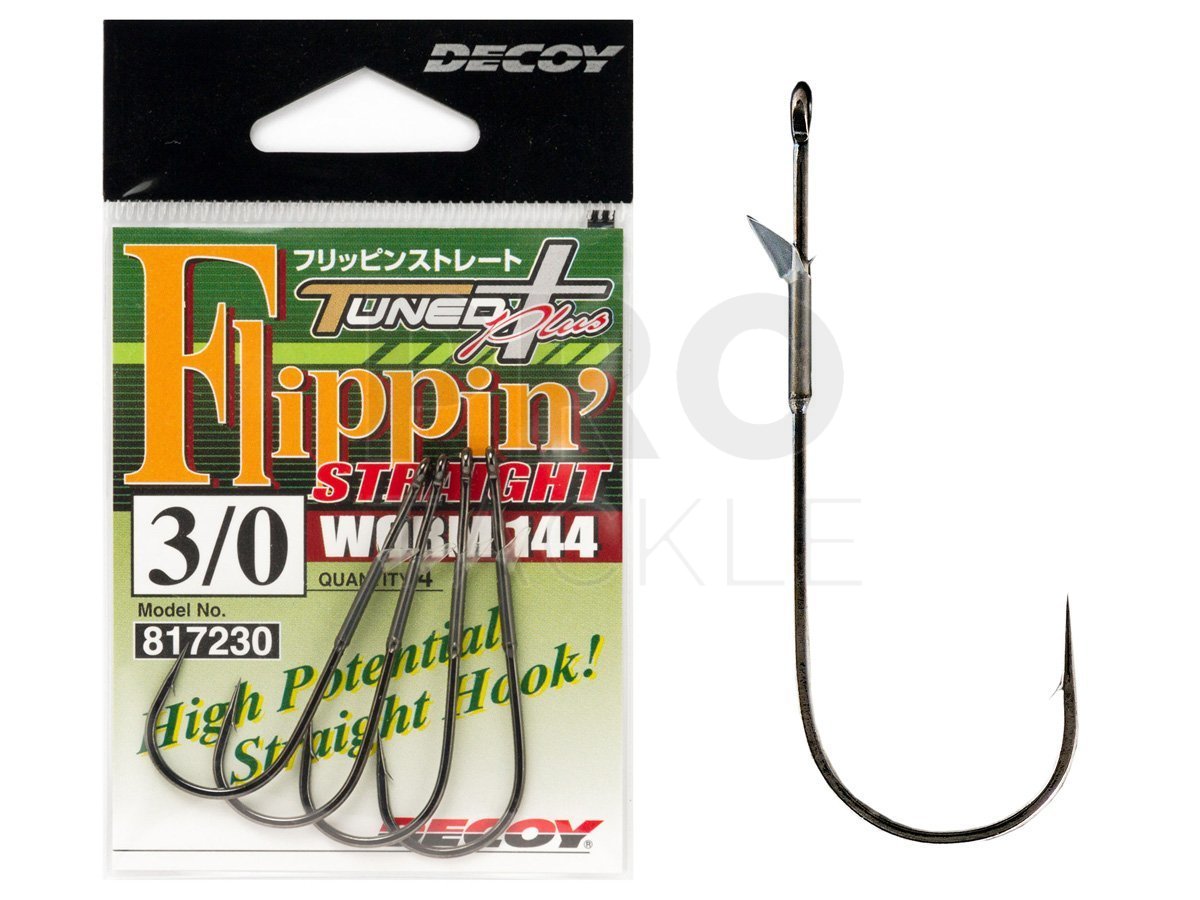 Decoy Hooks Flippin Straight Worm 144 - Hooks for baits and lures -  PROTACKLESHOP