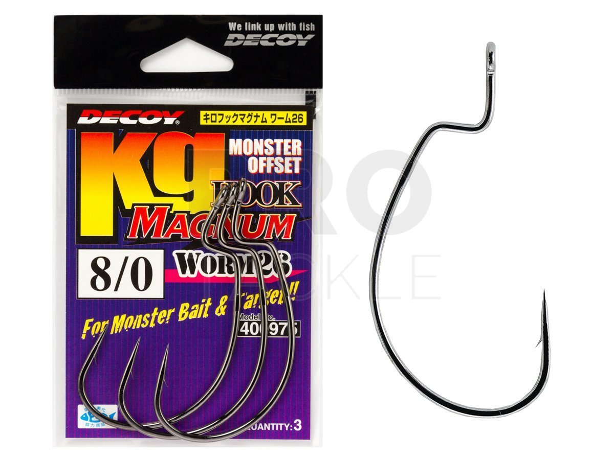 Decoy Hooks Kg Hook Magnum Worm 26 - Hooks for baits and lures -  PROTACKLESHOP