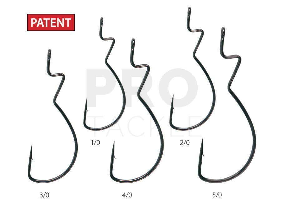 Gamakatsu Skip Gap Worm Hook, 5/0 - 5 pack