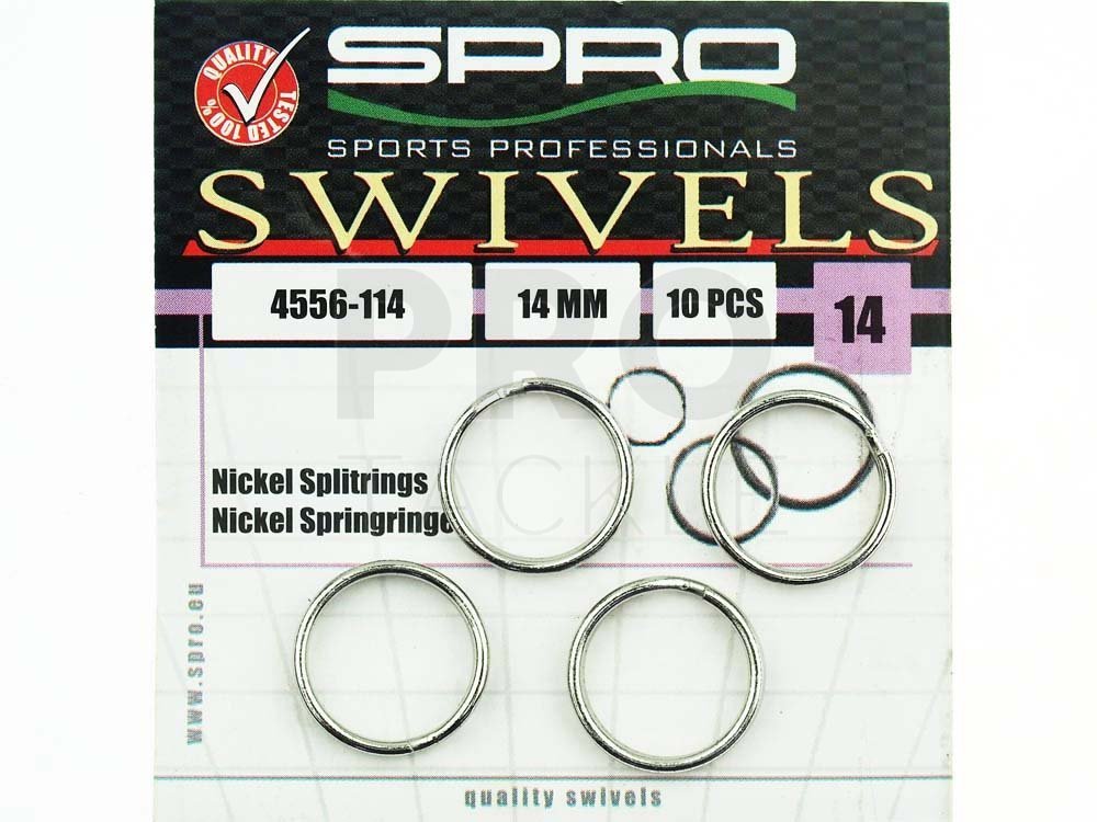 SPRO Nickel Splitrings Snaps swivels split rings PROTACKLESHOP