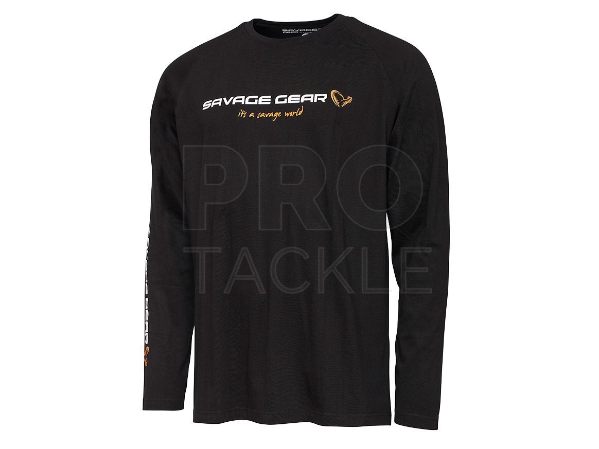 Savage Gear Signature Logo Long Sleeve T-Shirt - T-shirts and shirts -  PROTACKLESHOP
