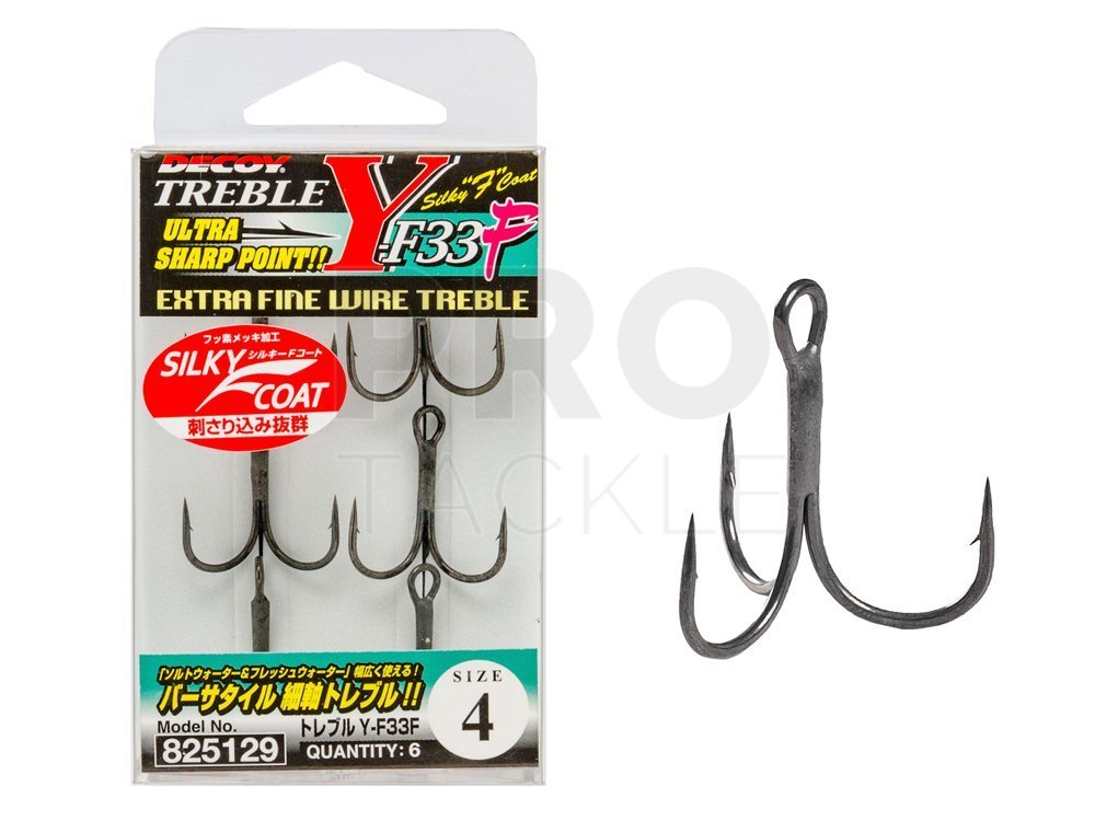 Decoy Treble Hooks Y-F33F - Double & Treble Hooks - PROTACKLESHOP