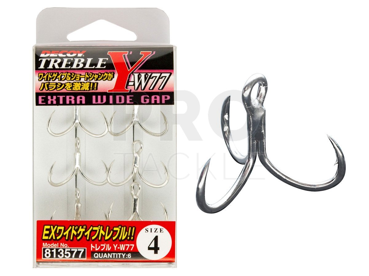 Decoy Treble Hooks Treble Y-W77 - Double & Treble Hooks - PROTACKLESHOP