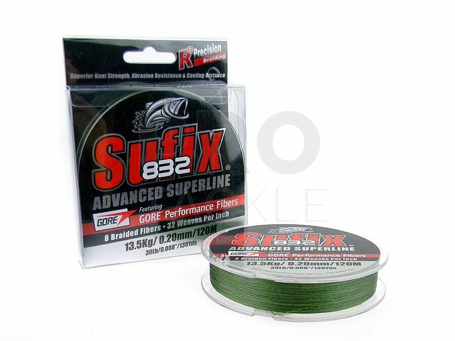 Sufix 832 Advanced Superline Braid - 30lb - Low-Vis Green 