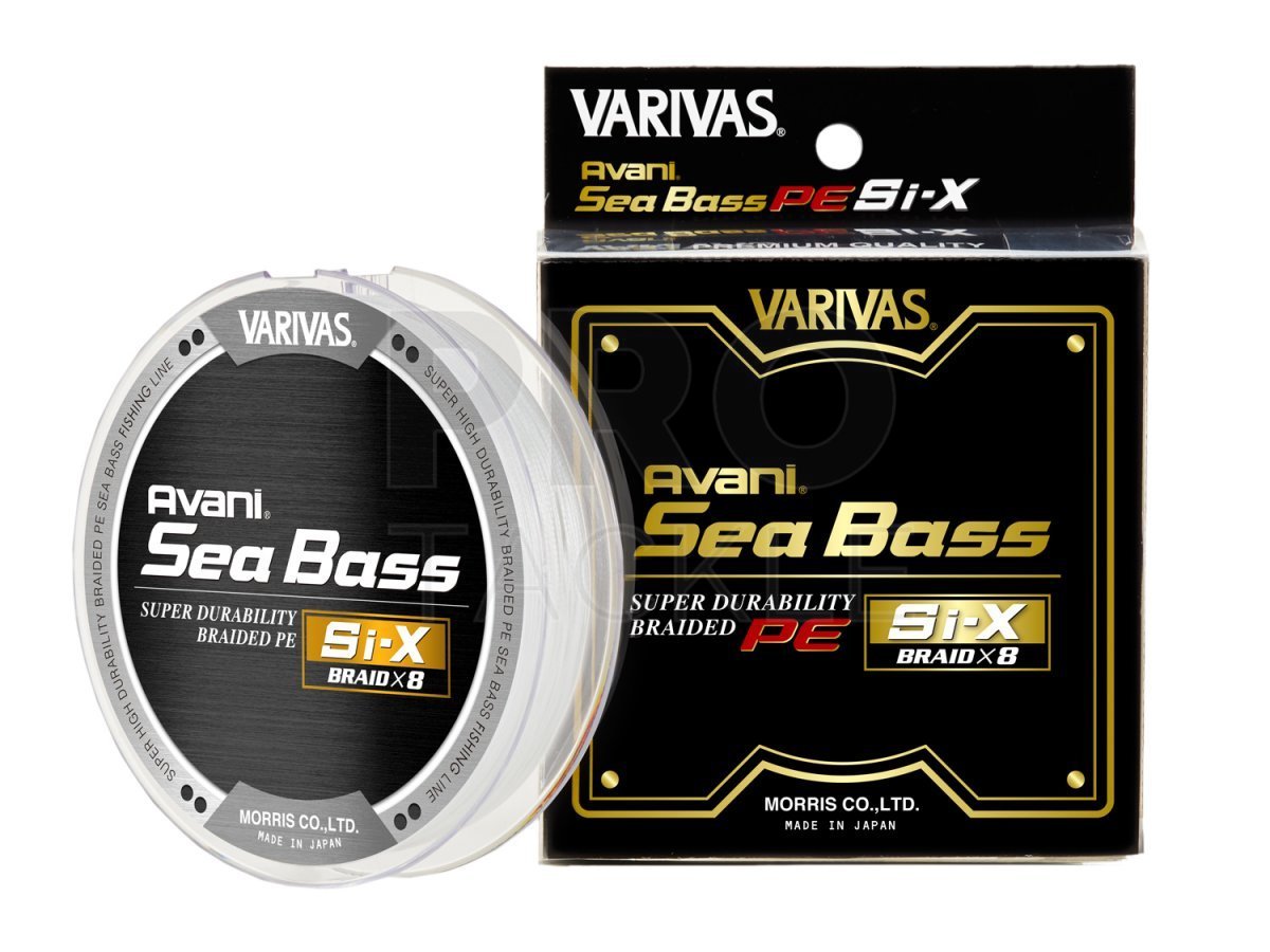 Braided lines Varivas Avani Seabass Si-X PE X8 Premium White