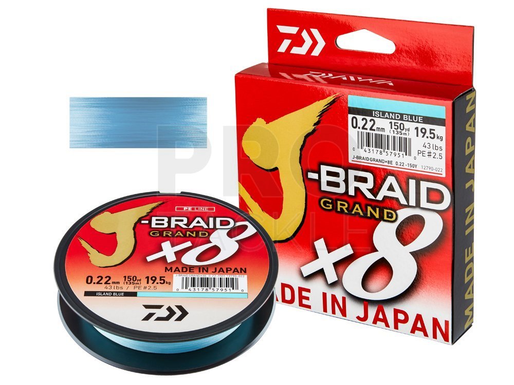 Daiwa Braided lines J-Braid Grand X8 - blue - Braided lines