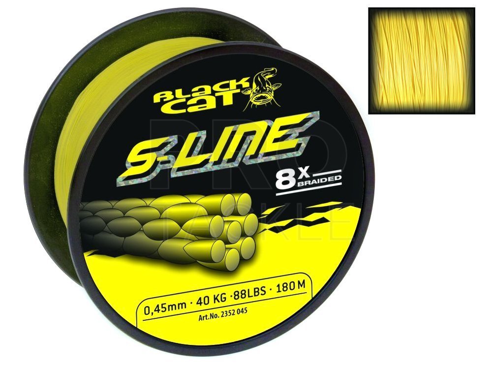 Black Cat Braided lines S-Line - Catfish Braided Lines - PROTACKLESHOP