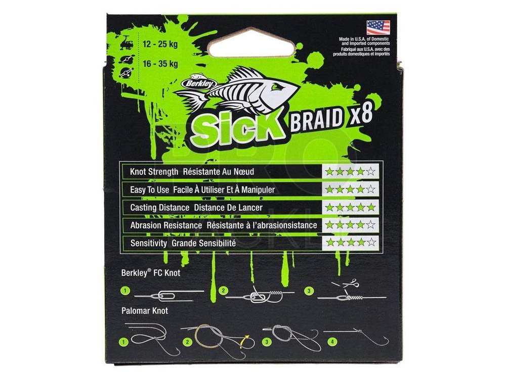 Berkley Sick Braid X8 - Braided lines - PROTACKLESHOP