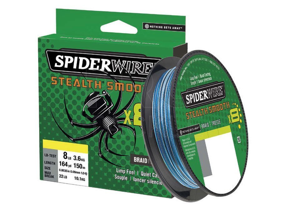 Spiderwire Braided lines Stealth Smooth 8 Blue Camo 2020 - Braided lines -  PROTACKLESHOP