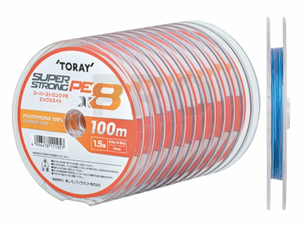 Toray Super Strong PE x8 100m Connected - Sea Fishing Braid - PROTACKLESHOP