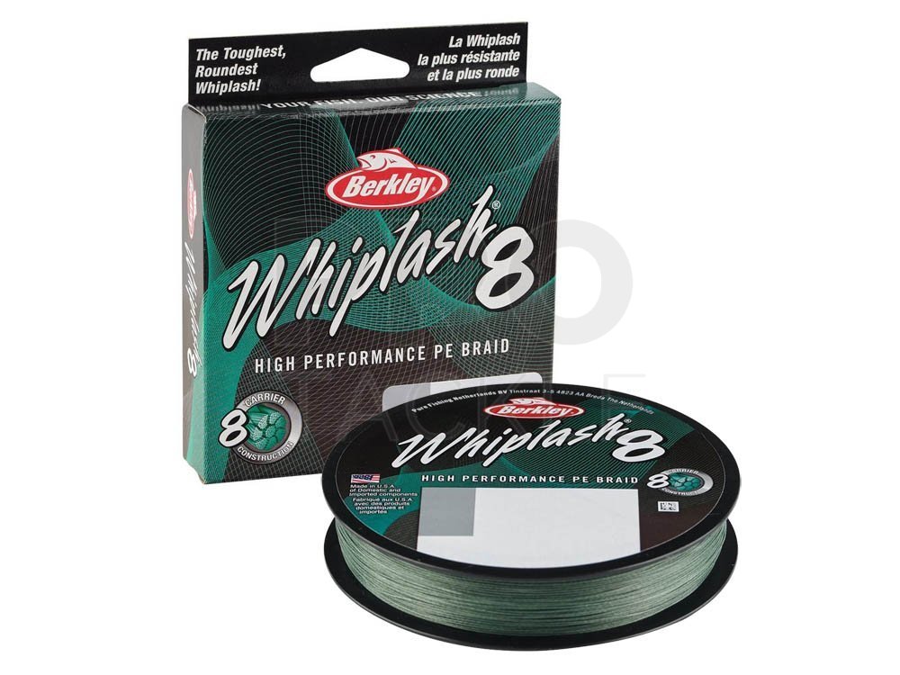 Berkley Whiplash 8 Moss Green - Braided lines - PROTACKLESHOP