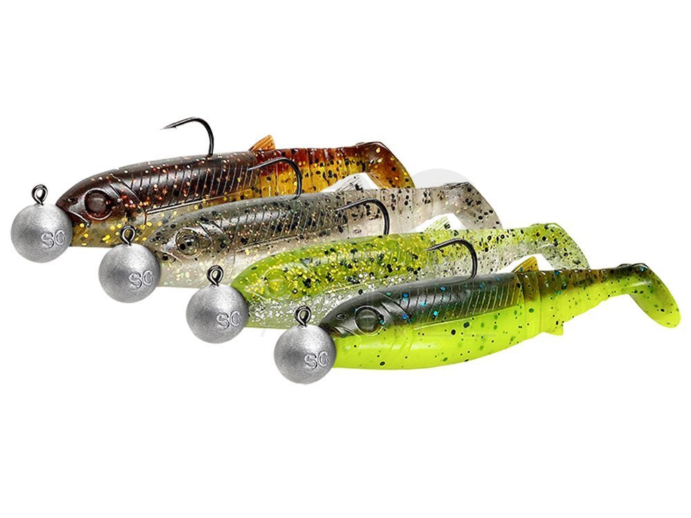 Savage Gear Cannibal Shad Mix - Soft baits Pre-Rigged - PROTACKLESHOP