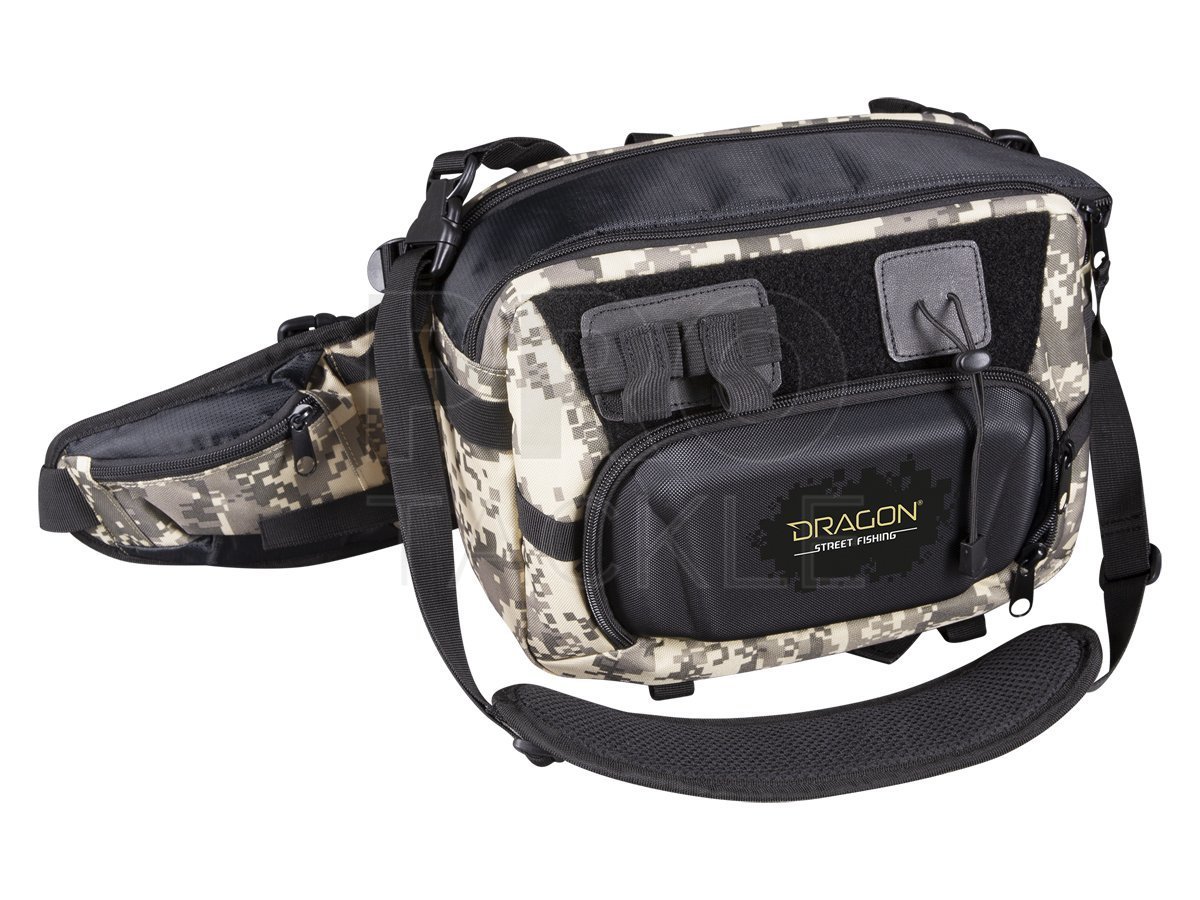 Dragon Capacious shoulder bag with waist belt Street Fishing