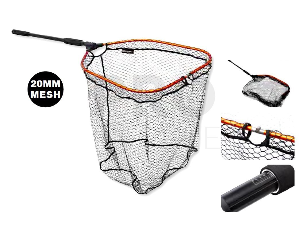 Savage Gear Pro Finezze Foldable Net with Scale - Landing Nets