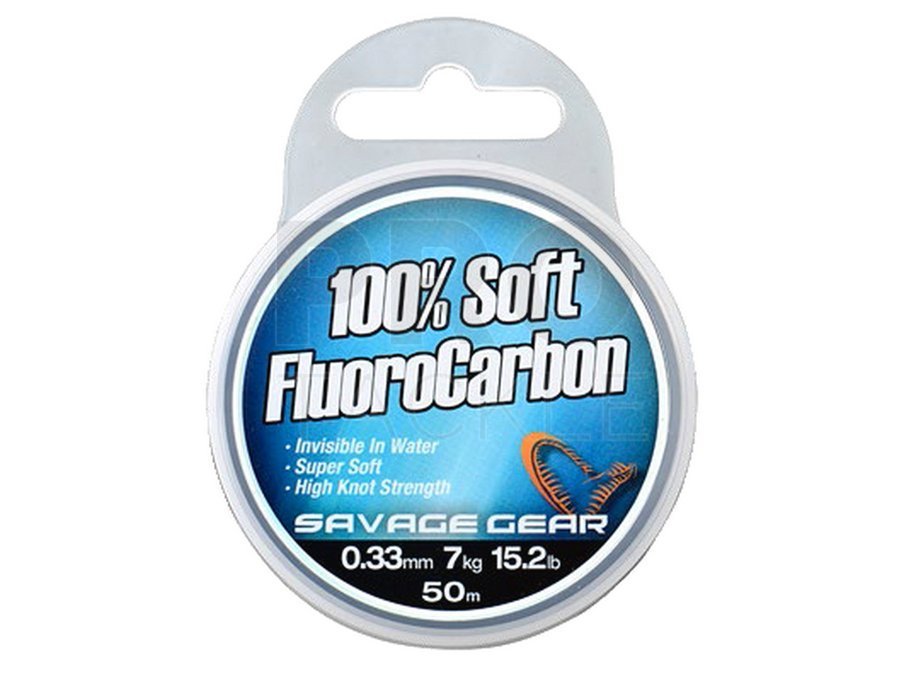 Savage Gear Soft Fluoro Carbon Schnur 0,30mm 50m 6,00kg 13,3lbs Fluorocarbon 
