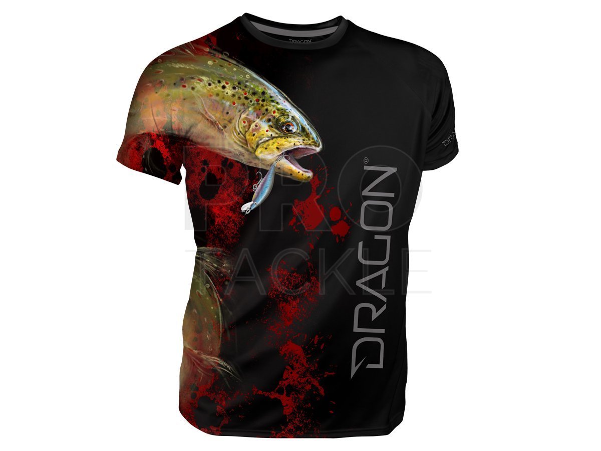 Dragon Breathable T-shirt Dragon - trout black - T-shirts and