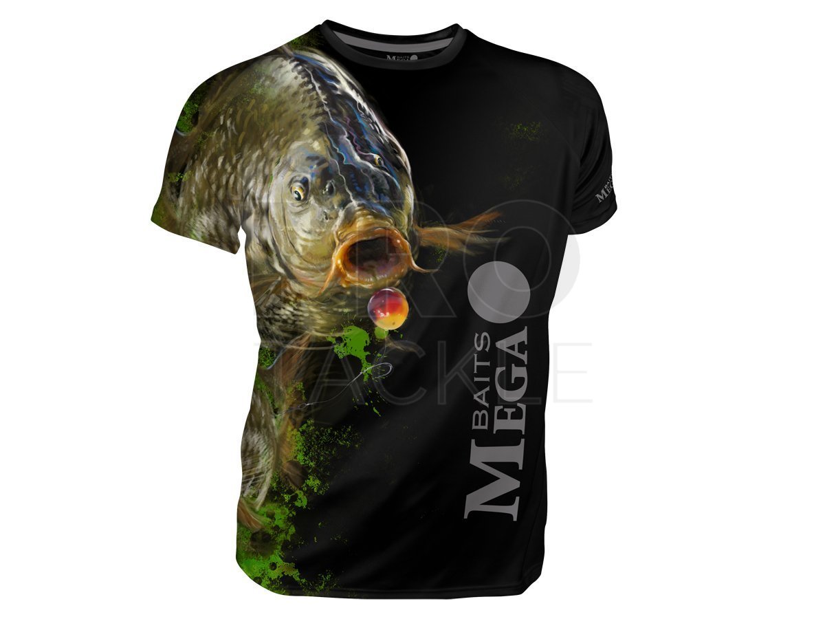 Dragon Breathable T-shirt Megabaits - carp black - T-shirts and shirts -  PROTACKLESHOP