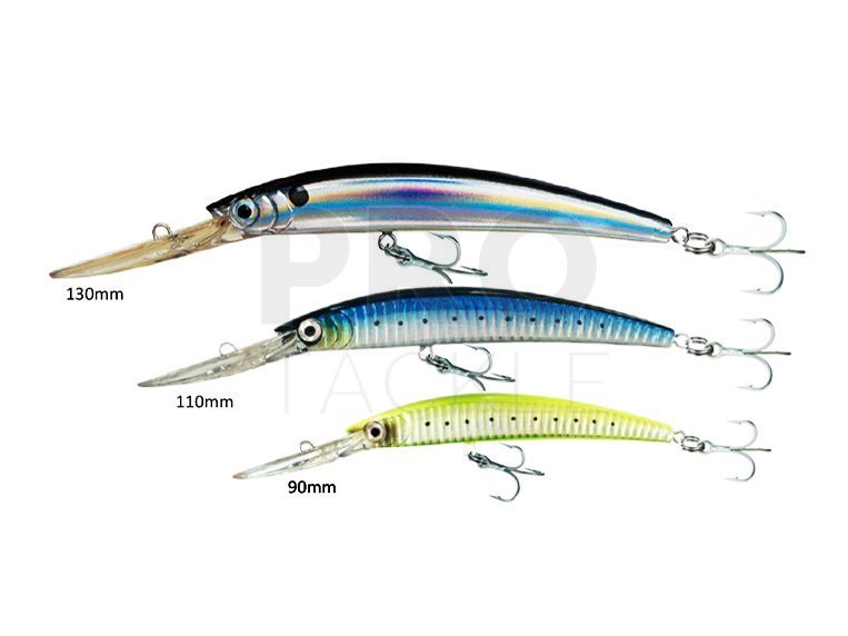 YO-ZURI Hard Lures Original Crystal Minnow Deep Diver - Lures