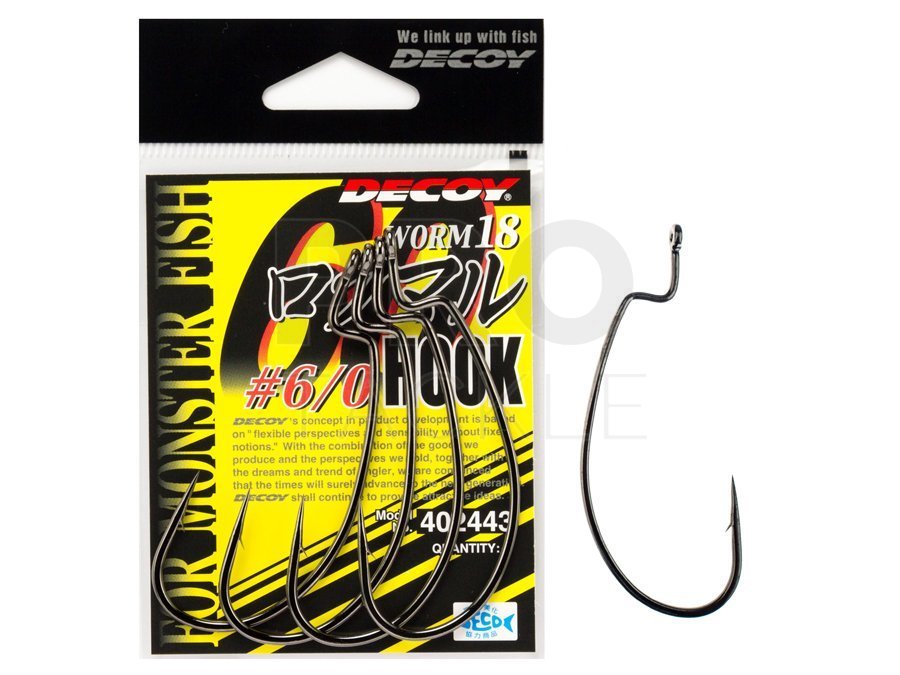 Decoy Hooks Worm 18 Go-maru Hook - Hooks for baits and lures
