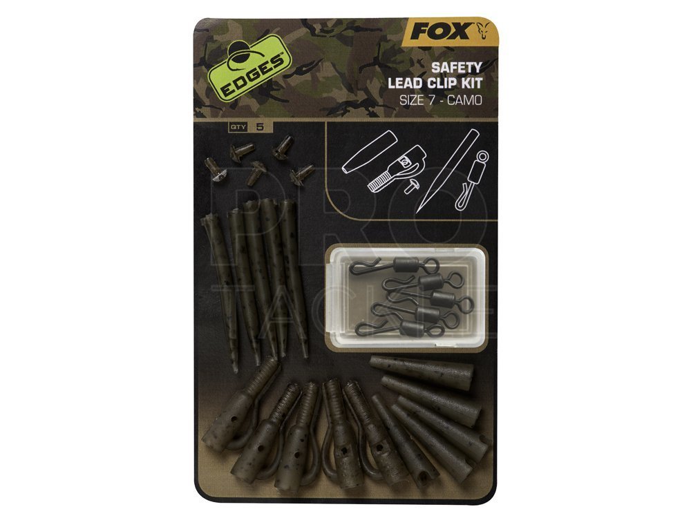 FOX Edges Camo Safety Lead Clip Kit Carp accessories