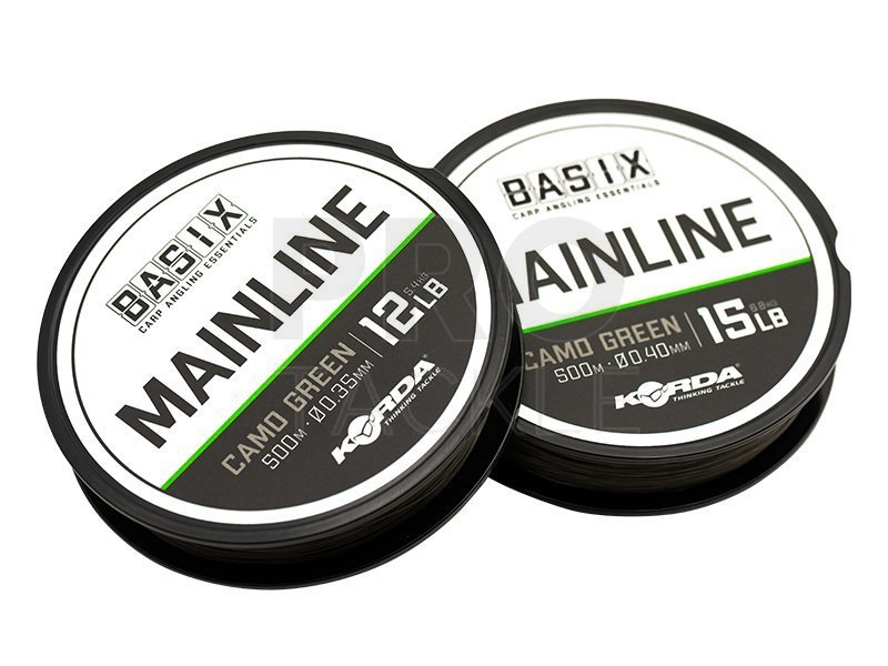 Korda Monofilament Lines Basix Main Line - Carp Monofilament Lines -  PROTACKLESHOP