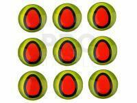 3D fishing lure eyes 4mm - Charteuse