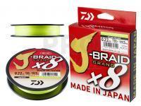 Braided line Daiwa J-Braid Grand X8 Chartreuse 270m 0.10mm