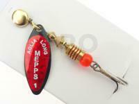 Spinner Mepps Aglia Long Redbo #1 | 4.5g - Black
