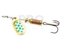 Spinner Mepps Comet Decorees #00 1.5g - Gold/Blue Dots