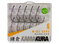Hooks Korda Kamakura Wide Gape Barbless #4