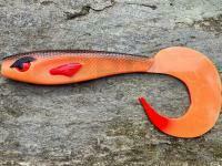 Soft Bait Great Fish Rocky Twister Slim 15cm - toxic pumpkin