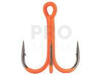 Treble hooks Mikado Jaws UV Orange - #6